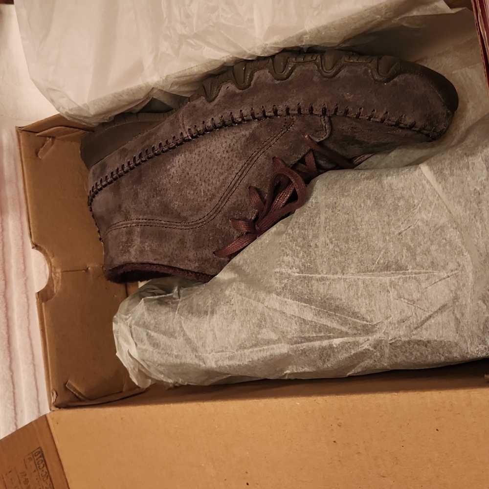 Sketchers Bikers Totem Pole chocolate brown leather chukka boots. Worn once - Picture 8 of 8